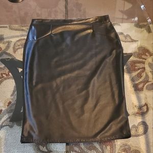 Faux Leather pencil skirt